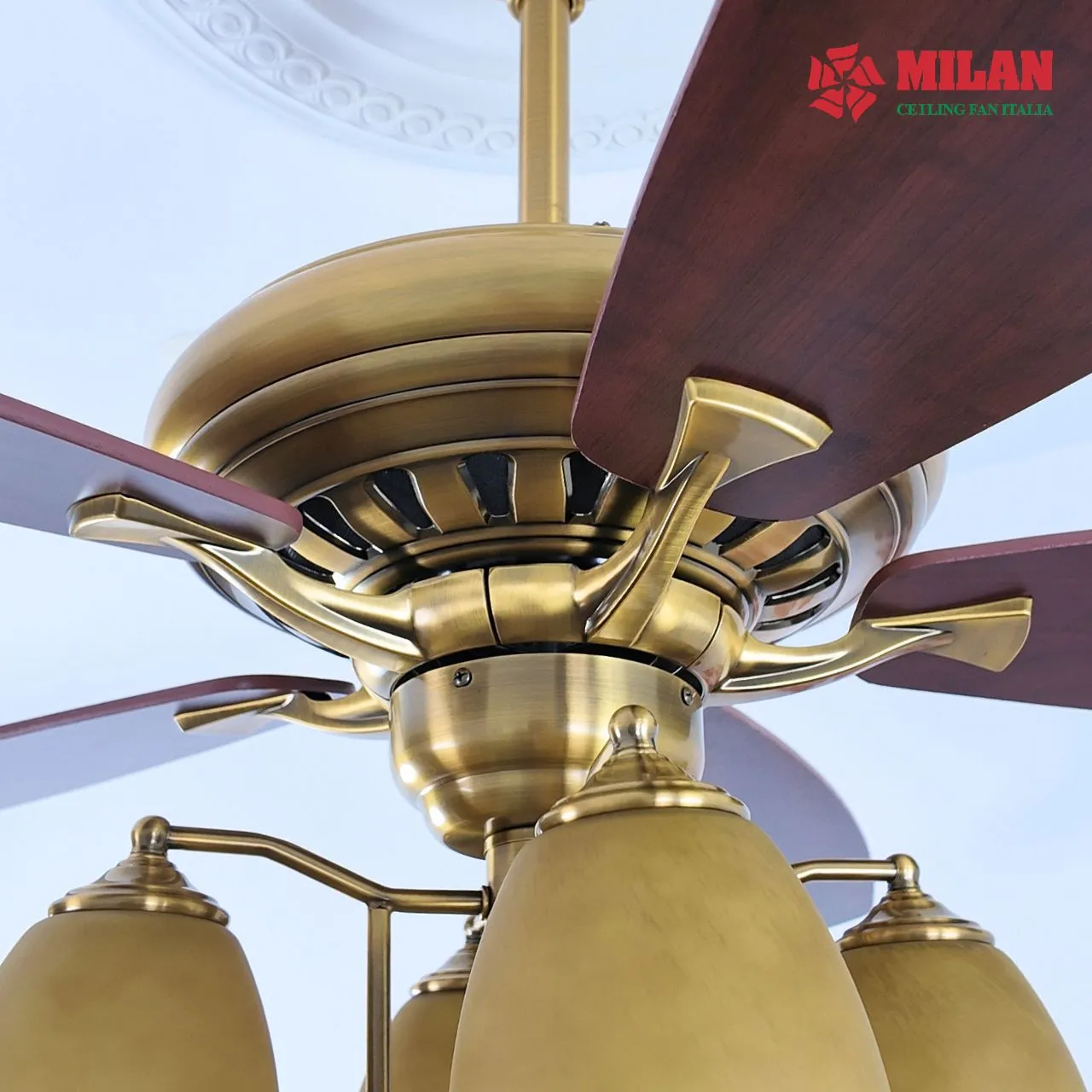 Quạt trần 5 cánh có đèn Milan FY508 đa dạng tính năng.